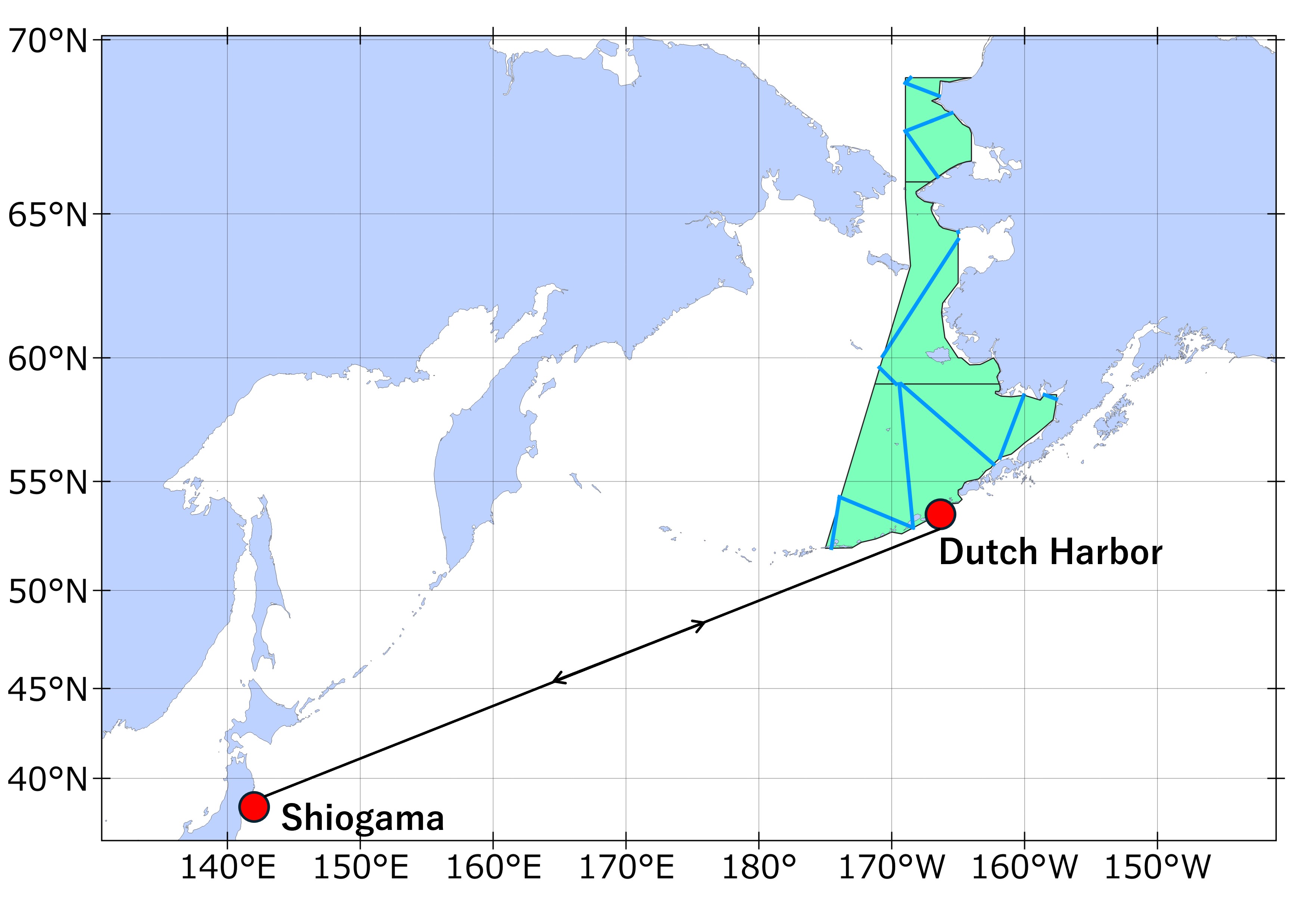 調査海域図