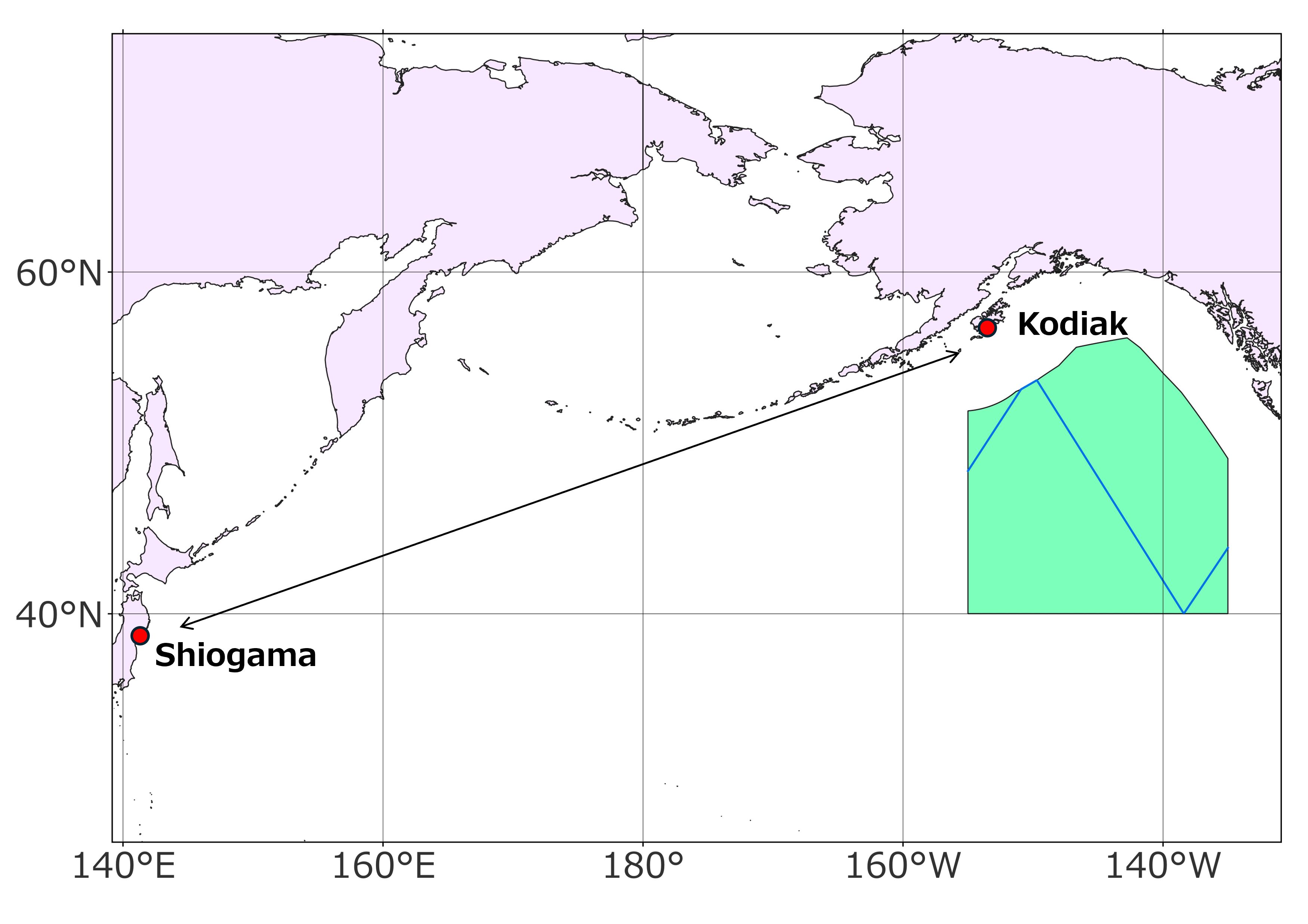 調査海域図